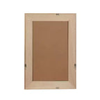 Miroir décoratif rectangulaire en rotin avec cadre en bois massif, pour ferme, salle de bain, décoration intérieure, entrée