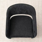 Chaises de salle à manger modernes 8 pièces, sièges de cuisine entièrement rembourrés en tissu, chaises de salle à manger avec accoudoir intégré et design des pieds - Panipeachy