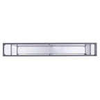 Console de rangement au sol HomeRoots 56 en verre miroir transparent et argenté