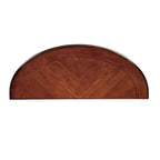Console en bois massif GDFStudio Nelly de style traditionnel avec étagère ouverte et pieds en métal à volutes ornementales