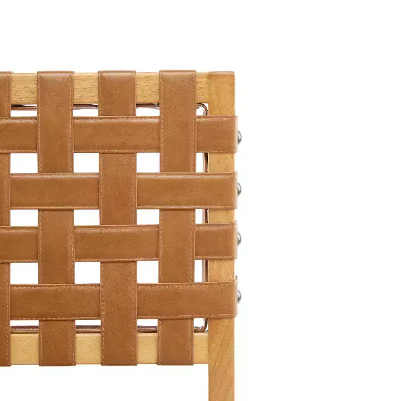 Tabourets de bar rembourrés en similicuir en bois d'hévéa contemporains Christopher Knight Home Audrey (Lot de 4)