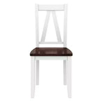 Ensemble de salle à manger Whisen 6 pièces en bois pour 6 personnes, table à manger rectangulaire et 4 chaises d'appoint, long banc