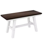 Ensemble de salle à manger Whisen 6 pièces en bois pour 6 personnes, table à manger rectangulaire et 4 chaises d'appoint, long banc