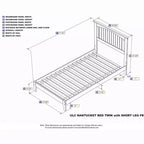 Têtes de lit autoportantes HomeStock avec cadre de lit