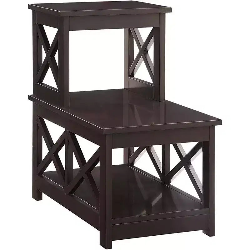 HomeStock Table d'appoint rectangulaire en bois 1 pièce