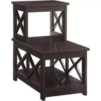 HomeStock Table d'appoint rectangulaire en bois 1 pièce