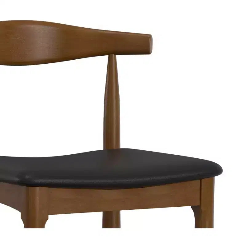 Tabouret de bar Angela Mid Century Modern en similicuir, entièrement assemblé