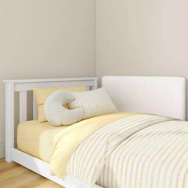 Lit jumeau classique au sol + tête de lit flottante pour lits superposés, jumeau 945 x 535 mm (lot de 2)