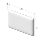 Lit jumeau classique au sol + tête de lit flottante pour lits superposés, jumeau 945 x 535 mm (lot de 2)