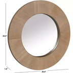 Miroir Rond en Bois Netta - CMI4002 - Safavieh Couture