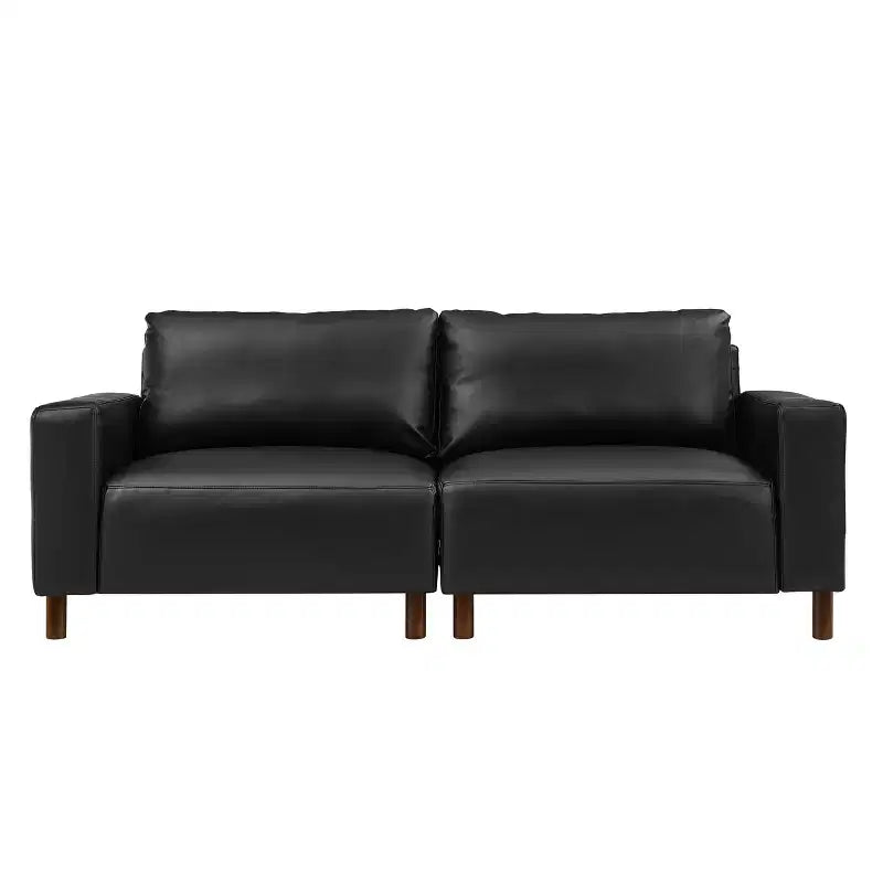 GDFStudio Melvin 78,5 Canapé deux places de style moderne du milieu du siècle en similicuir