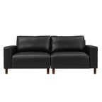 GDFStudio Melvin 78,5 Canapé deux places de style moderne du milieu du siècle en similicuir