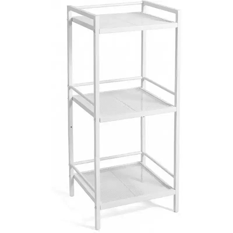 Étagère autoportante en métal à 3/4 niveaux, étagère de rangement multifonctionnelle, organisateur peu encombrant pour salle de bain, salon, chambre, cuisine
