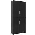 MAYEERTY 67x28x15 pouces Meuble de Rangement sur Pied en Grain de Bois Blanc avec 4 Portes en Bois Massif pour Salon