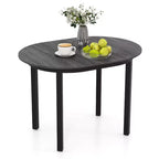 Costway 43 Wooden Dining Table w/Rubber Wood Legs for 2-4 People Load 260 LBS