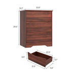 Commode moderne avec 3 tiroirs spacieux - 60x36x75 cm, poignées dissimulées pour chambre et salon