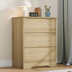 Commode moderne avec 3 tiroirs spacieux - 60x36x75 cm, poignées dissimulées pour chambre et salon