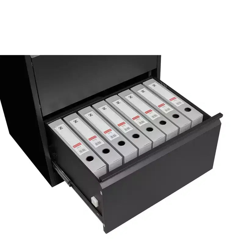 Classeur latéral à 3 tiroirs avec serrure, grande capacité de rangement pour le bureau, la maison ou le bureau