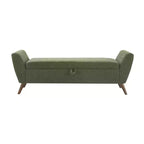 Banc de rangement capitonné GDFStudio Rupert Modern de 152 cm avec compartiment caché