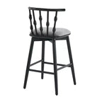 Tabourets de bar ModernLuxe (lot de 2/4), tabourets de comptoir à dossier en fuseau de style Mid-Century avec siège rembourré, tabourets de cuisine modernes pour îlot central