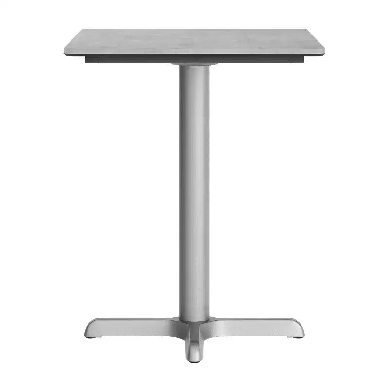 Plateau de table d'intérieur/extérieur Flash Furniture Acadia avec technologie HPL TopGuard et base de table de bistro en fonte