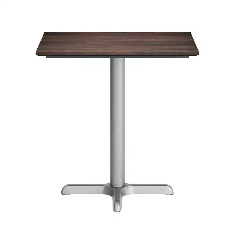 Plateau de table d'intérieur/extérieur Flash Furniture Acadia avec technologie HPL TopGuard et base de table de bistro en fonte