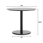 Plateau de table Flash Furniture Acadia avec technologie HPL TopGuard et base de hauteur de table