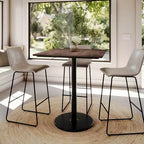 Plateau de table Flash Furniture Acadia avec technologie HPL TopGuard et base hauteur bar