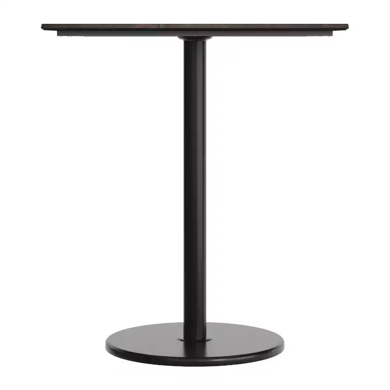 Plateau de table Flash Furniture Acadia avec technologie HPL TopGuard et base hauteur bar