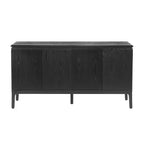 Christopher Knight Home Andy buffet moderne à 4 portes de 150 cm avec pieds en bois d'hévéa