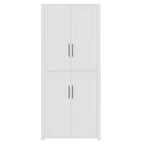 PexFix Armoire de cuisine autoportante avec 4 portes et étagères réglables, organisateur de rangement utilitaire au sol