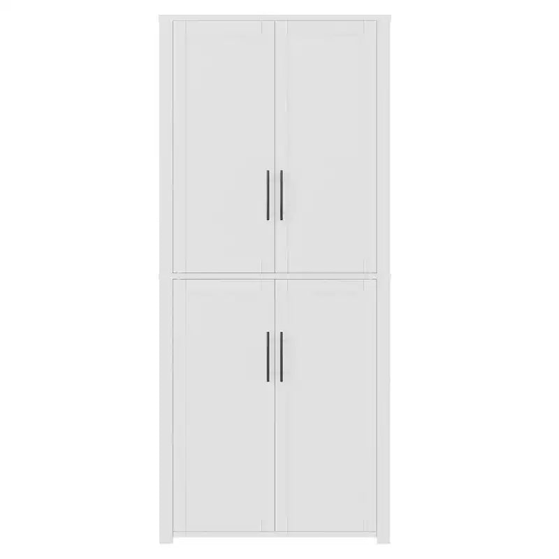 PexFix Armoire de cuisine autoportante avec 4 portes et étagères réglables, organisateur de rangement utilitaire au sol