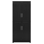 PexFix Armoire de cuisine autoportante avec 4 portes et étagères réglables, organisateur de rangement utilitaire au sol