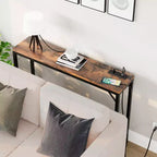 COZONY 39 Table d'entrée étroite avec ports USB, Console industrielle avec station de charge pour couloir, salon