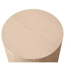 Table d'appoint ronde HomeRoots 18 en bois massif naturel