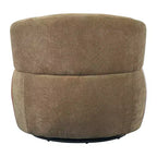 Fauteuil d'appoint pivotant moderne Christopher Knight Home Suroi avec cadre en bois et pieds en métal