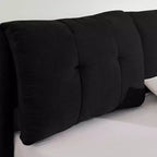 Cadre de lit plateforme de rangement ModernLuxe Queen/King, lit capitonné en chenille avec tête de lit moelleuse
