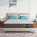Serweet 8 5-Zone Motion Isolation Cooling Hybrid Mattress Heavier Coils for Durable Support -Medium Firm- Compatible with Platform Bed