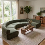 Christopher Knight Home Alan Canapé d'angle modulable incurvé rembourré 5 places 136,84