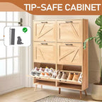 Meuble à chaussures Karl Home en bois à 6 tiroirs basculants
