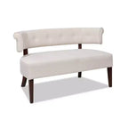 Banc causeuse capitonné avec accoudoirs Jared Jennifer Taylor Home
