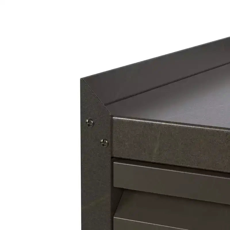 AOBABO Armoire de rangement à dossiers en acier verrouillable avec étagères réglables et roulettes pour l'organisation à la maison, à l'école, au bureau et dans le garage, Noir
