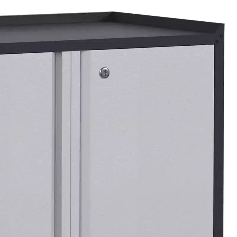 AOBABO Armoire de rangement à dossiers en acier verrouillable avec étagères réglables et roulettes pour l'organisation à la maison, à l'école, au bureau et dans le garage, Noir