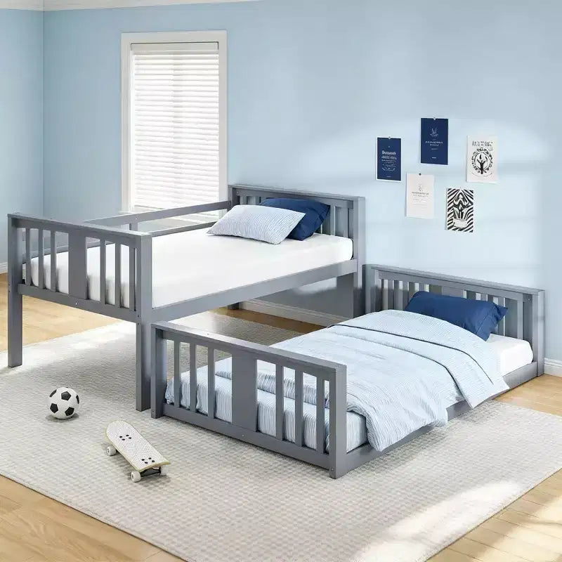 Lit superposé en bois Luxystar pour chambre d'enfant