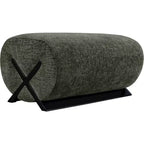 Pouf rembourré en tissu Akira Meridian Furniture