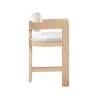 Meridian Furniture Tabouret de bar en velours Sacha