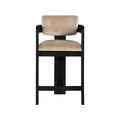 Meridian Furniture Tabouret de bar en velours Sacha