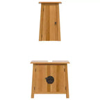 vidaXL Ensemble de meubles de salle de bain Bois Pin massif Moyen