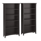 Bibliothèque haute à 5 étagères Salinas (lot de 2) de Bush Furniture