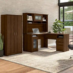 Bureau en bois avec 3 tiroirs, bureau moderne pour la maison, grand rangement